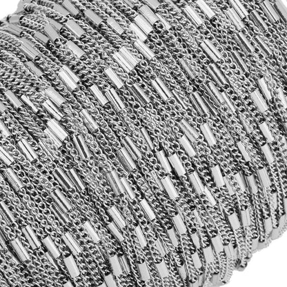 B4491 Roller Gold Plated Chain Vacuum Stainless Steel Chain Ball Beads Chain for Jewelry Making