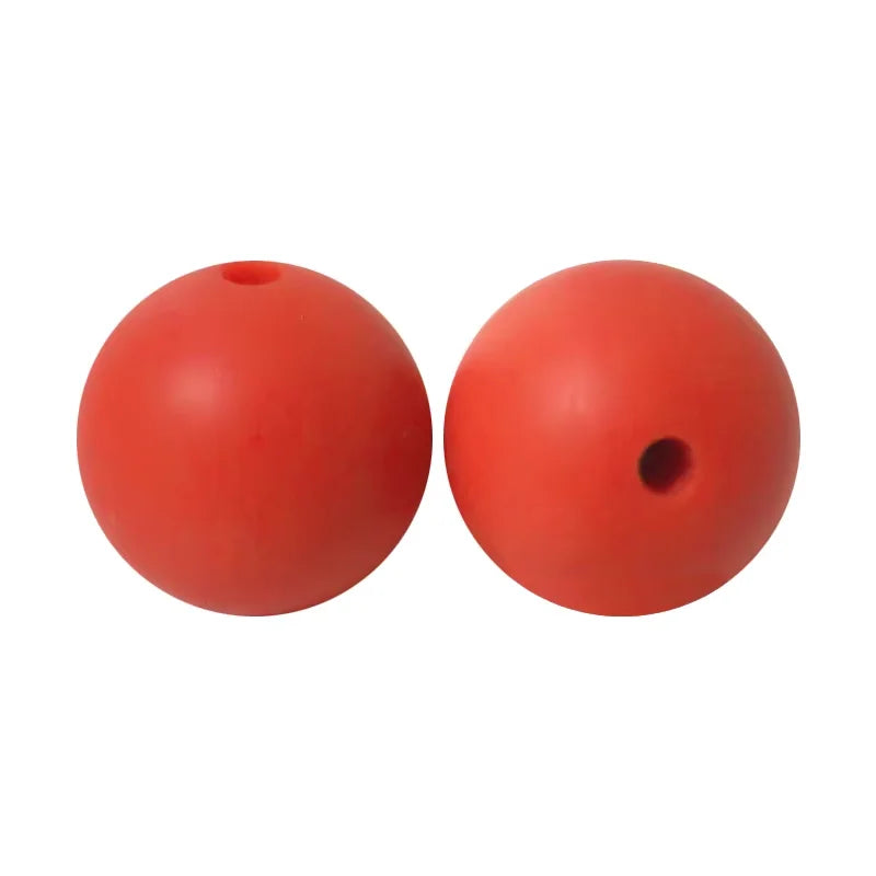100PCS Custom Wholesale 9mm 12mm 15mm Food Grade BPA Free Baby Chew Teether Silicone DIY Beads for Pen Making Accessories
