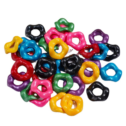 16MM Colorful Wave-shaped Interlocking Beads Stringing Jewelry Accessory for DIY Making Stringing Pen
