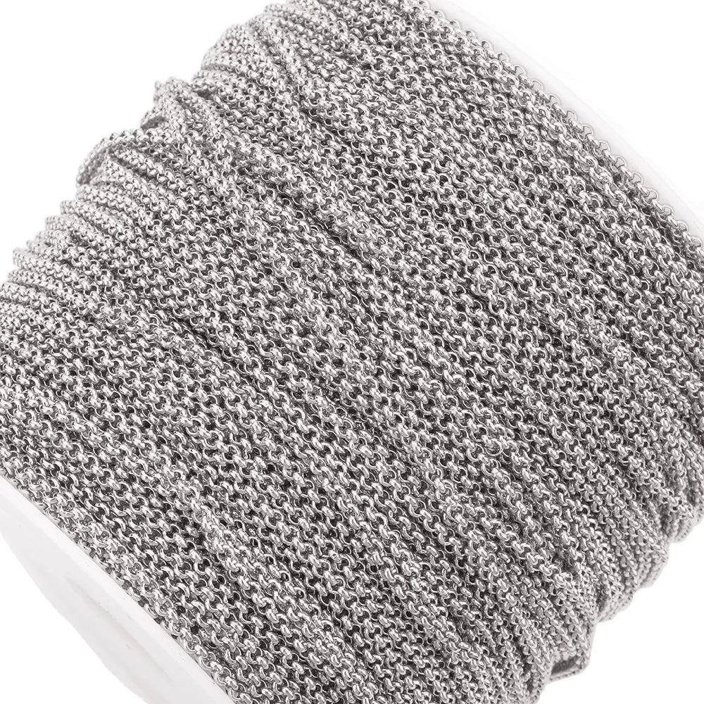 B1605 18k Gold Plated O Chain Top Quality Stainless Steel Bulk Chain Bracelet Necklace Accessory