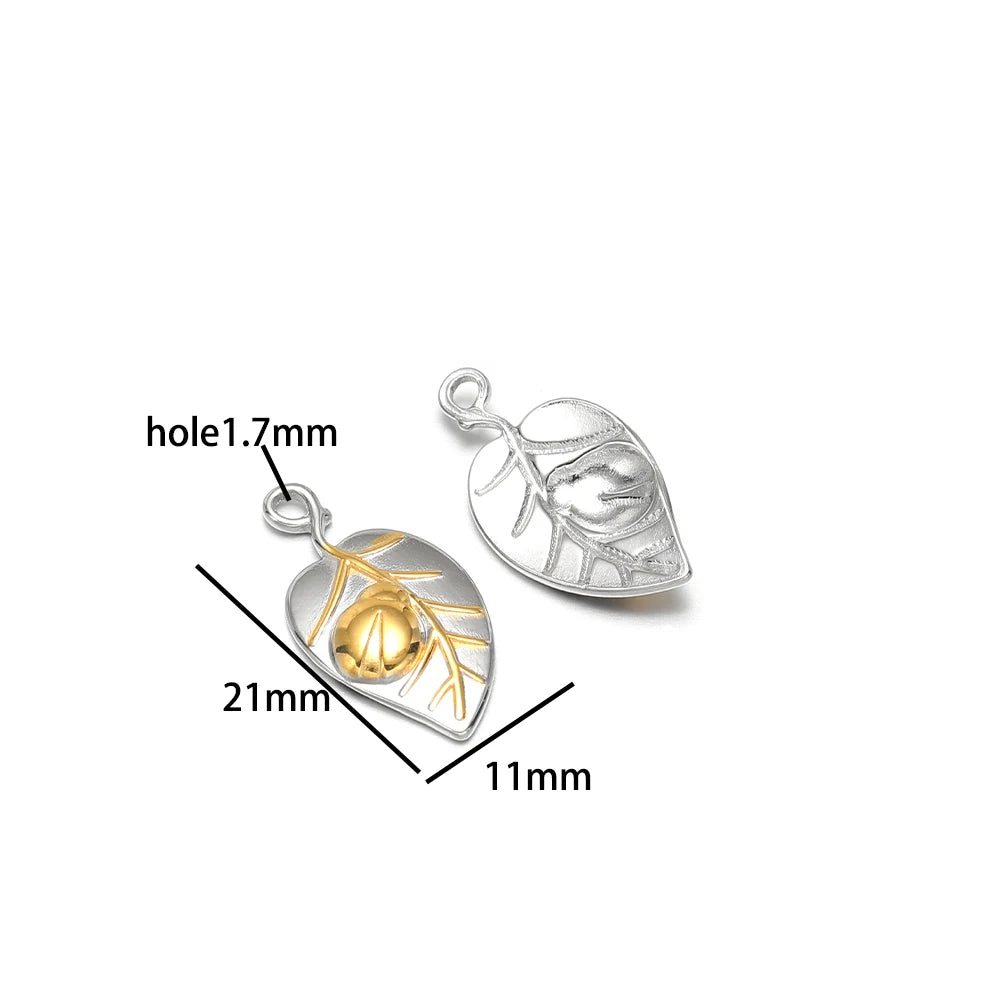 Stainless Steel 18k Gold Plated Enamel Heart Starfish butterfly Shell Zircon Charm Pendant for Jewelry Necklace Making