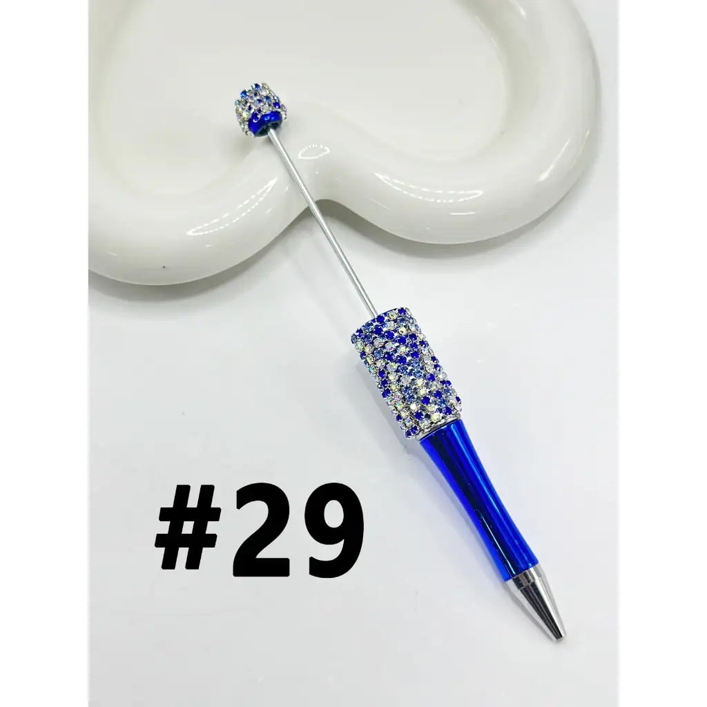 Hot Sale Durable Plastic DIY Ballpoint Pen Multi Color Rhinestone Chain Bling Sparkle Gift
