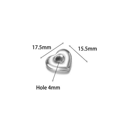 Non Tarnish Stainless Steel18k Gold Plated Hollow Star Heart Square Flower Charms Pendant for DIY Jewelry Earring Making