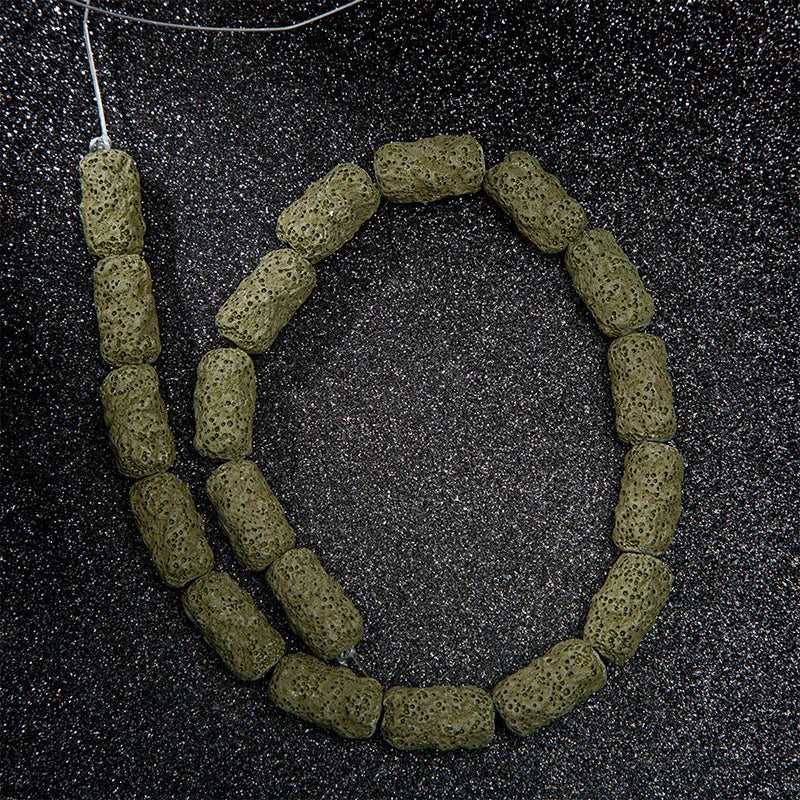 Irregular Nugget Irregular Uneven RoundTube Multi Colors Pink Blue Black Red Volcanic Rock Lava Stone Beads for Jewelry Making