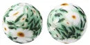 100PCS 15mm Silicone Round Printed Beads 2mm Hole Colorful Pattern Loose Beads for Bracelet Necklace DIY Jewelry Craft Making