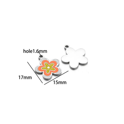 Stainless Steel Gold Plated butterfly Fan Gourd Octopus Tortoise Charm Pendant for Jewelry Necklace Making Accessories