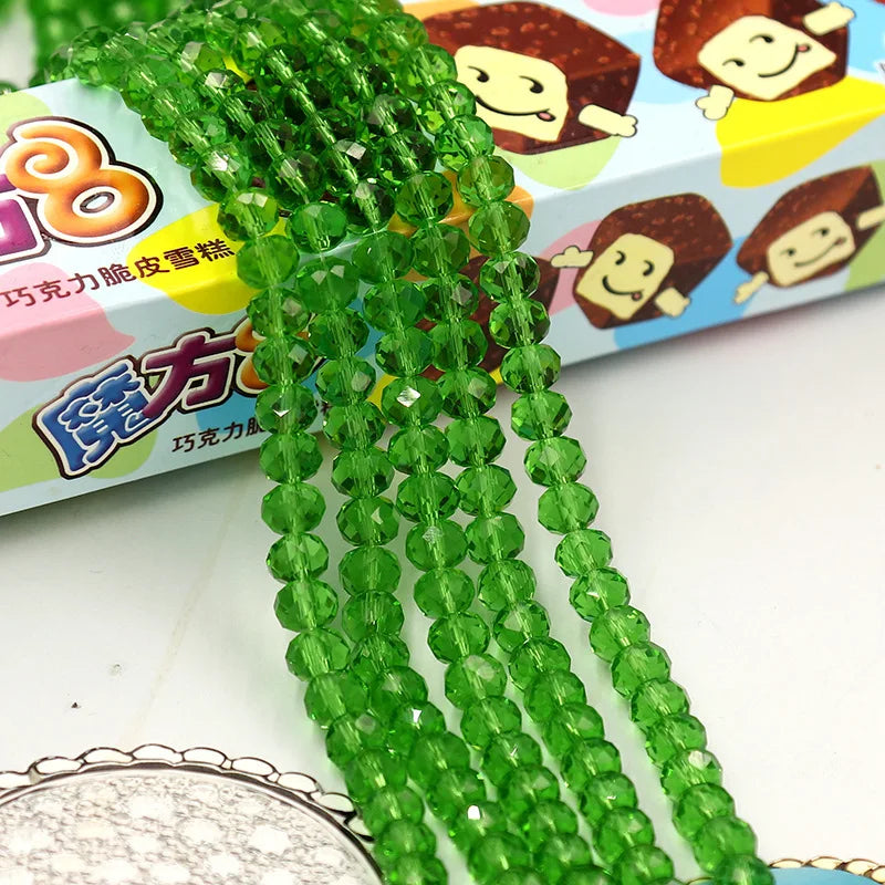 Wholesale Round Crystal 2/3/4/6/8/10/12mm Rondelle Glass Faceted Beads for DIY Jewelry Making