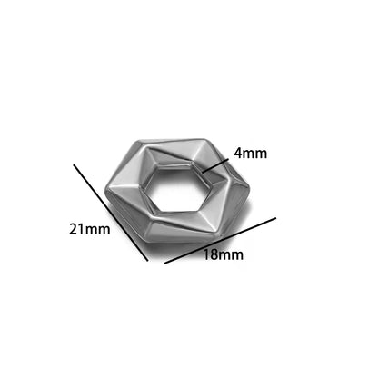 Geometric 18k Gold Plated Stainless Steel Heart U Shape Pentagon Charms Pendant for DIY Jewelry Necklace Making  Accessories