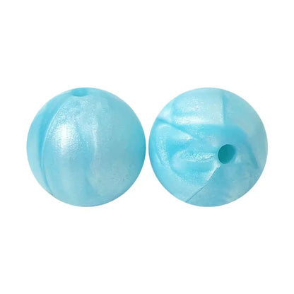 100PCS Custom Wholesale 9mm 12mm 15mm Food Grade BPA Free Baby Chew Teether Silicone DIY Beads for Pen Making Accessories