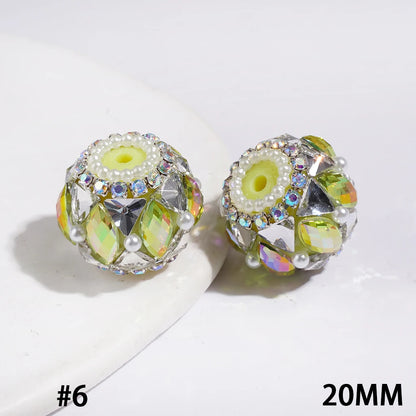 Vibrant Multi Color Marquise Acrylic Beads with Triangle AB Rhinestone Chain for DIY Beadable Pen Keychain Handcrafts Wholesale