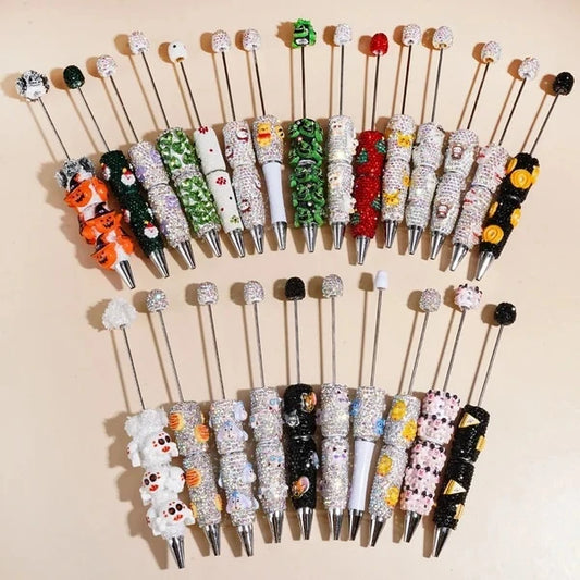 Bulk Fancy Handmade Cute Cartoon Theme Clay Focal Beads for Ballpoint Beadable Pens DIY Beading & Jewelry Making Supplies