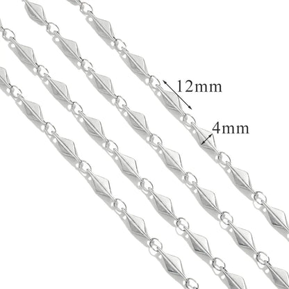 A2941 Fashion Gold Silver Plated Stainless Steel Chain Unique Shape Bulk Necklace Bracelet Jewelry Making Chain Findings