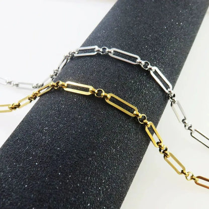 B437 High Quality Stainless Steel Chain Wholesale Gold Silver Plating Chain Beads Chain Jewelry for Handmade