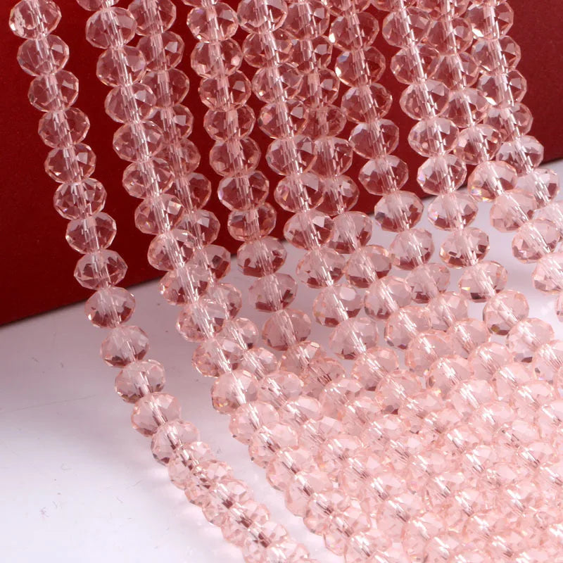 Wholesale Round Crystal 2/3/4/6/8/10/12mm Rondelle Glass Faceted Beads for DIY Jewelry Making