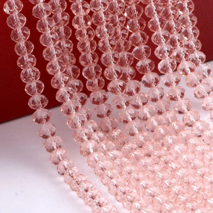 Wholesale Round Crystal 2/3/4/6/8/10/12mm Rondelle Glass Faceted Beads for DIY Jewelry Making