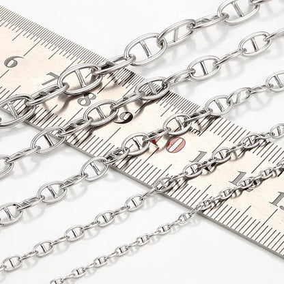 A3131 Hot Non Tarnish Chain Stainless Steel Cross Necklace Bracelet Bulk Roll Chain for Jewelry Diy