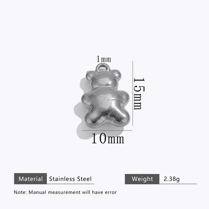 Trendy Stainless Steel 18k Gold Plated Moon Tellurion cat Charms Pendant for DIY Jewelry Necklace Making