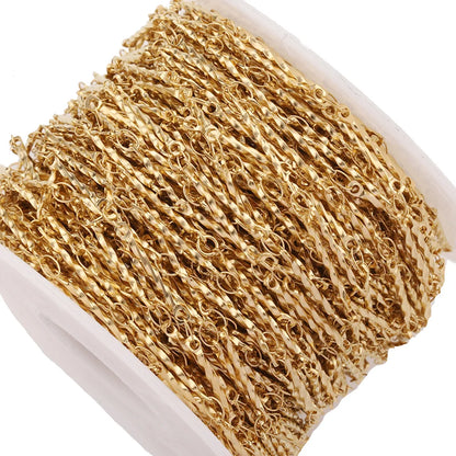 B3823 18k Gold Chain Stainless Steel Non-tarnished Chain Necklace Accessory Bulk Chain for Diy