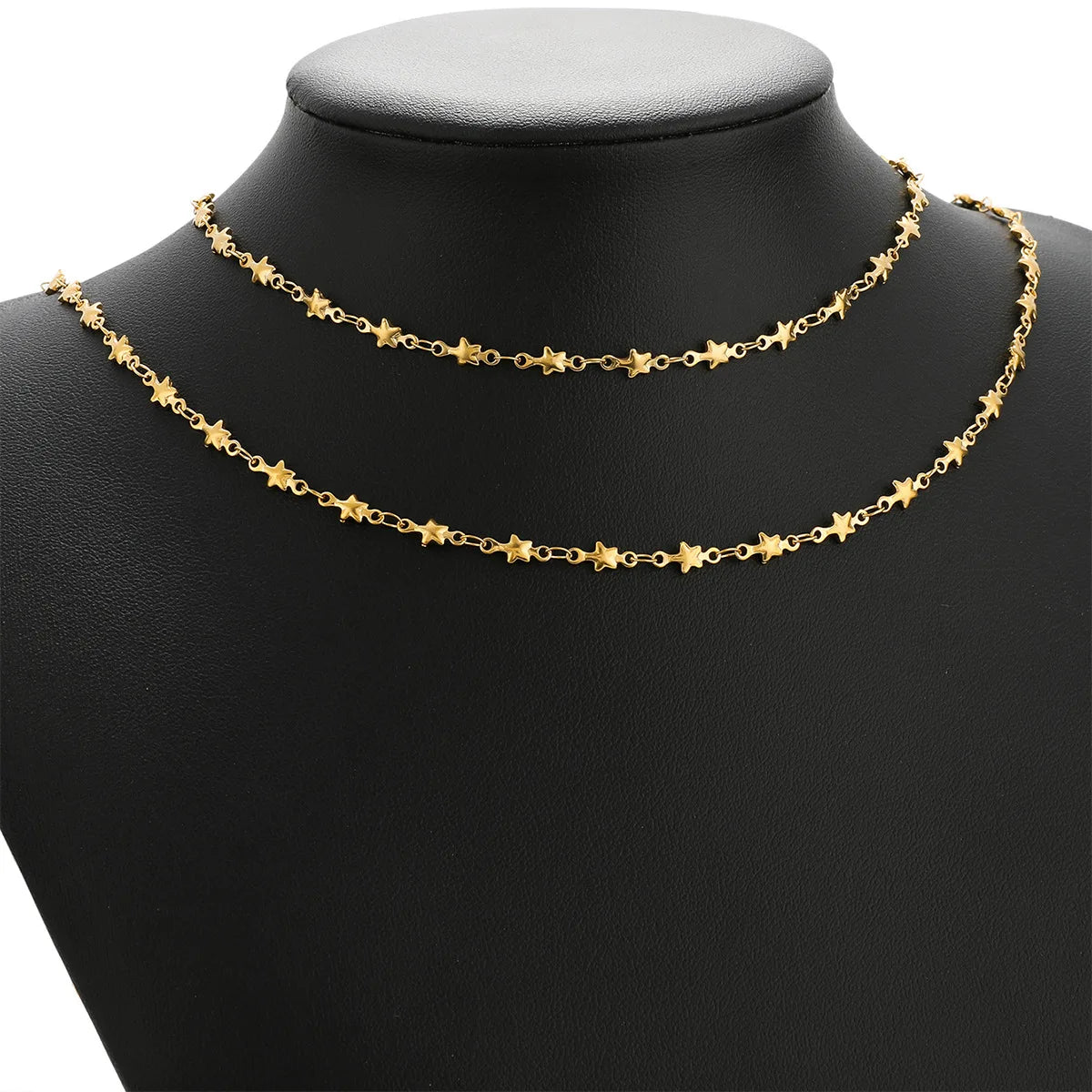 E400 Hot PVD Plated Star Chain Gold Silver Thunk Chain Permanent Stainless Steel Chain for Diy