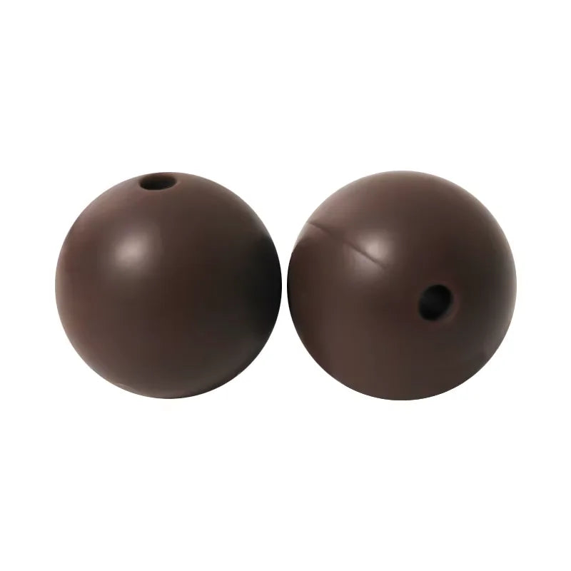 100PCS Custom Wholesale 9mm 12mm 15mm Food Grade BPA Free Baby Chew Teether Silicone DIY Beads for Pen Making Accessories