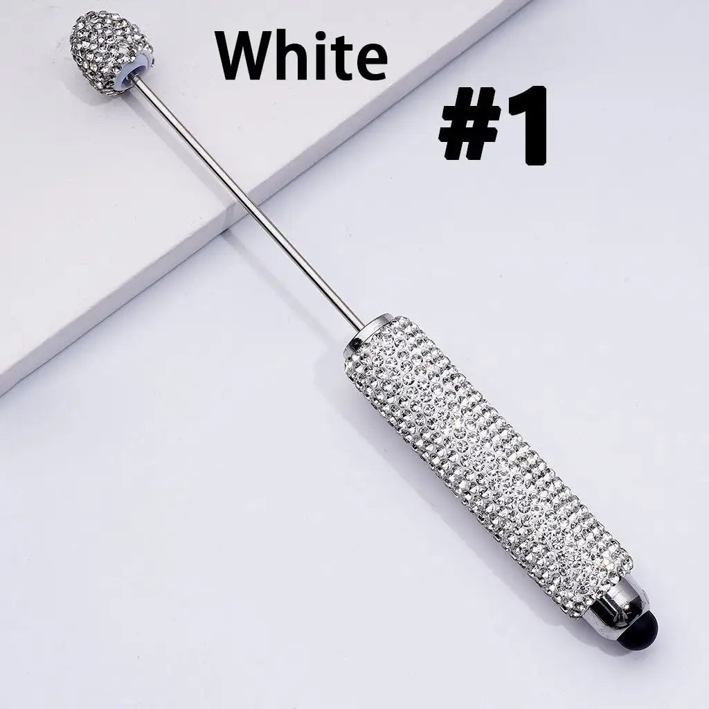 Wholesale DIY Beadable Rhinestone Ballpoint Pens Multi-Function Touchscreen Stylus Pens