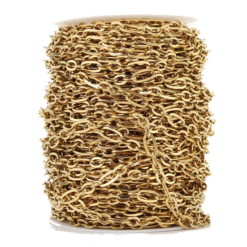 B4755 360L Stainless Steel Chain O Bulk 18k Gold Chain Waterproof Chain for Men Jewelry