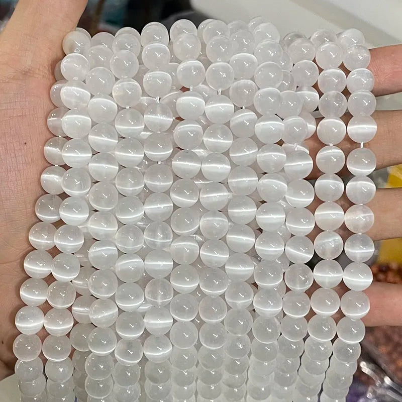 Wholesale Natural Stone Beads Amethyst Citrine Rose Quartz Crystal Gemstone Bead for DIY Jewelry Making 4 6 8 10 12 MM, 38CM