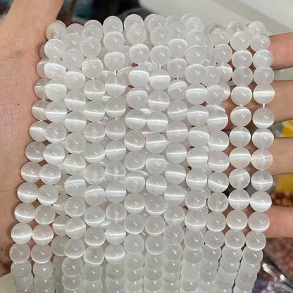 Wholesale Natural Stone Beads Amethyst Citrine Rose Quartz Crystal Gemstone Bead for DIY Jewelry Making 4 6 8 10 12 MM, 38CM