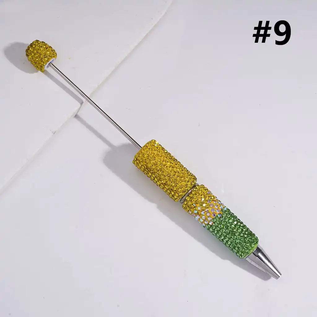 DIY Ballpoint Clay Pen Three Layers Full Rhinestone Bling Teacher Student Office Gift