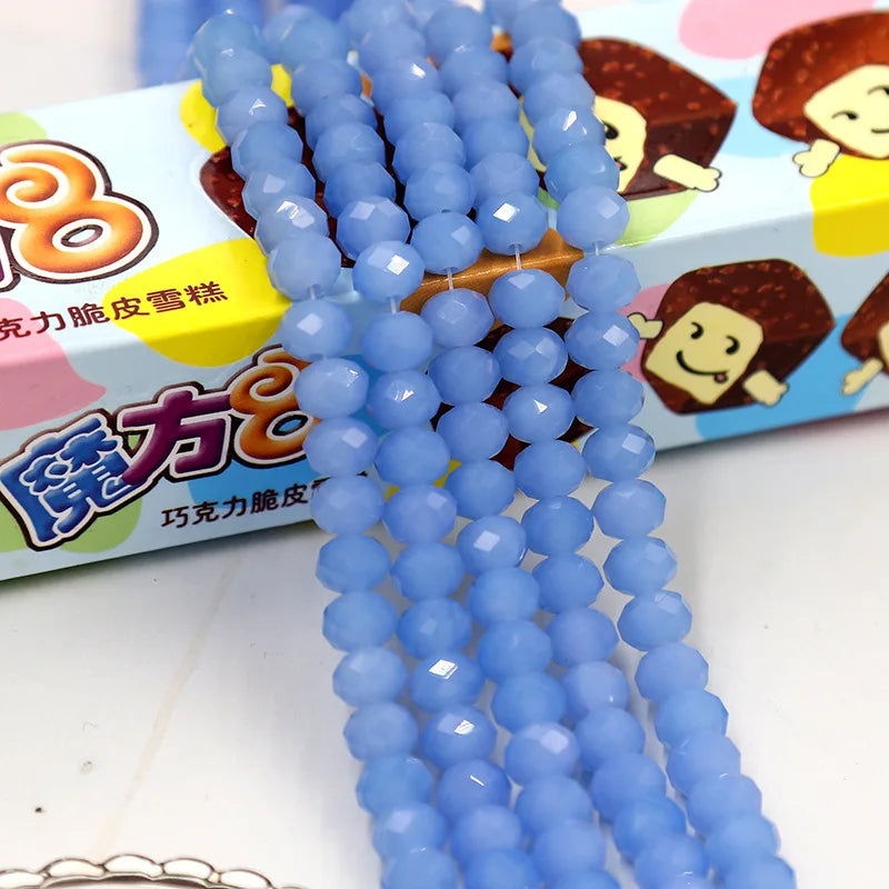 Wholesale Round Crystal 2/3/4/6/8/10/12mm Rondelle Glass Faceted Beads for DIY Jewelry Making