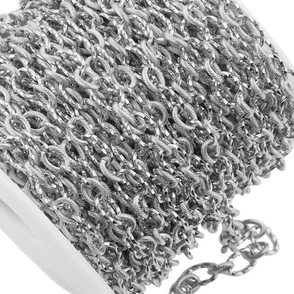 B2073 Hip Hop Twist Thunk Chain Non Tarnished Stainless Steel Chain Jewelry Chain for Necklace