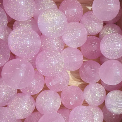 16mm   200pcs Acrylic  Star River Series Resin Shinny Glitter Beads for Pen Chunky  Necklace DIY Jewelry Making