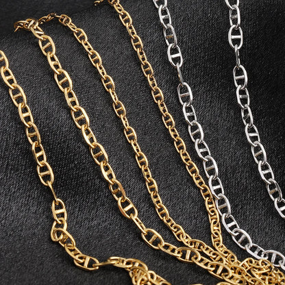 D564 Hot Infinity Bulk Roll Chain Vacuum Plated Stainless Steel Necklace Bracelet Making Chain Wholesale