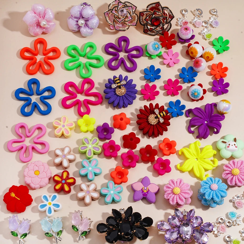 Flower Edged Hollow Round Alloy Bail Loop Beads Gold and Silver for Hanging Charms or Pendants Jewelry Making Accessories Bulk