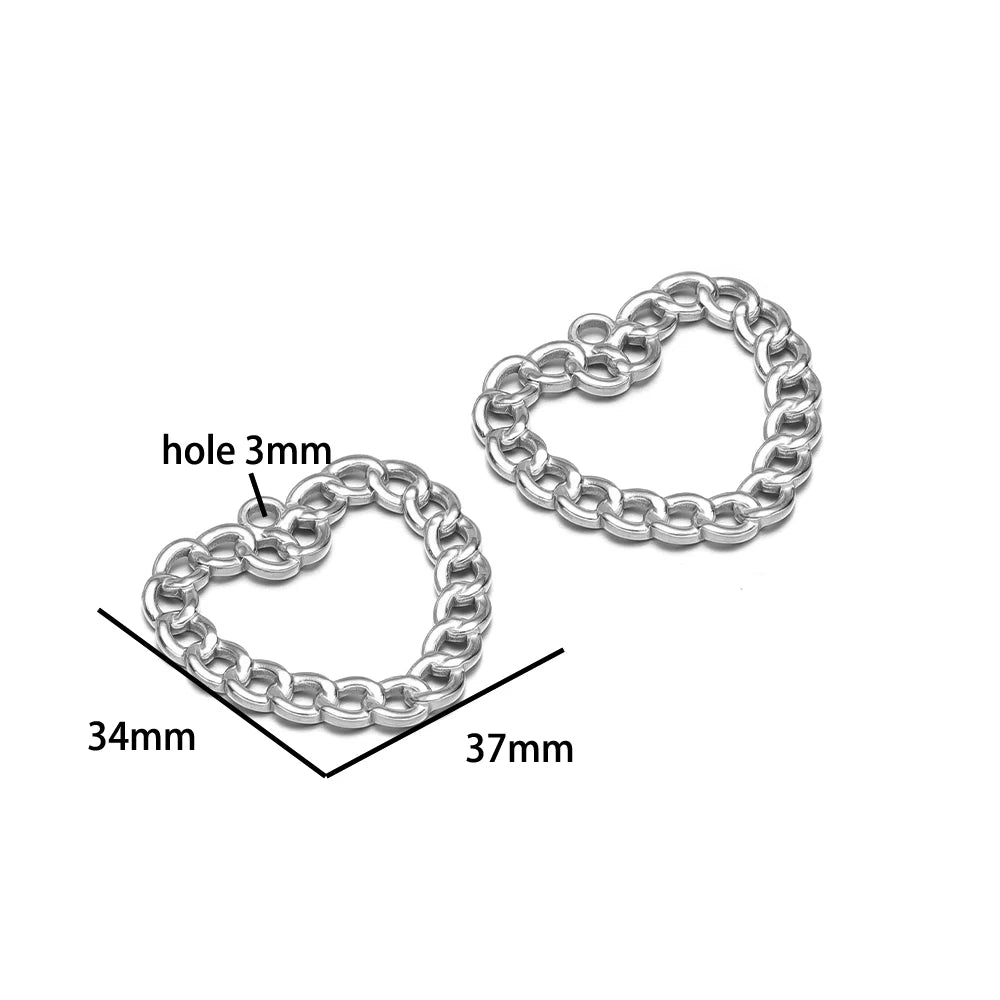 Fashion Trend  18k Gold Plated Stainless Steel Sun Star Heart Conch Charm Pendant for DIY Necklace Jewelry Making Accessories