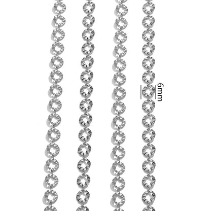 D566 High Quality Multi Design Stainless Steel Chain for Necklace Bracelet Making Bulk Roll Jewelry Chain