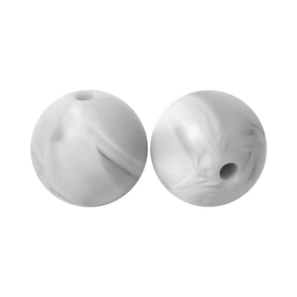 100PCS Custom Wholesale 9mm 12mm 15mm Food Grade BPA Free Baby Chew Teether Silicone DIY Beads for Pen Making Accessories
