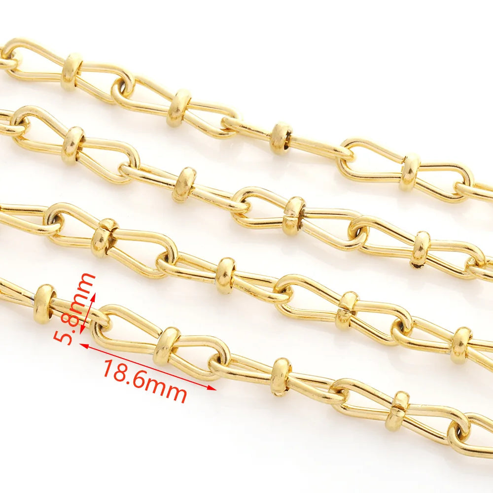 D014 HOT Non Tarnish Stainless Steel Chain Bulk Link Necklace Bracelet Jewelry Making Chain Wholesale