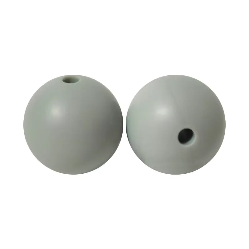 100PCS Custom Wholesale 9mm 12mm 15mm Food Grade BPA Free Baby Chew Teether Silicone DIY Beads for Pen Making Accessories