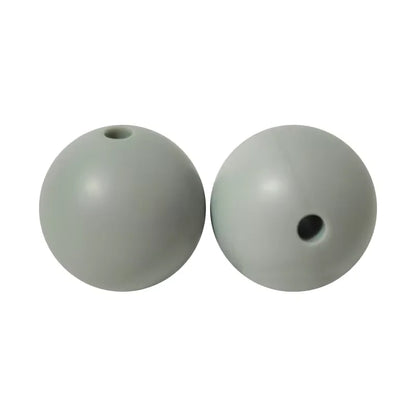 100PCS Custom Wholesale 9mm 12mm 15mm Food Grade BPA Free Baby Chew Teether Silicone DIY Beads for Pen Making Accessories