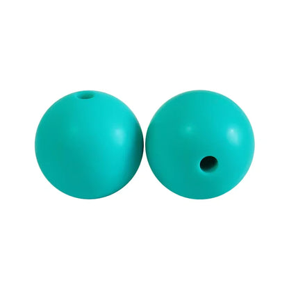 100PCS Custom Wholesale 9mm 12mm 15mm Food Grade BPA Free Baby Chew Teether Silicone DIY Beads for Pen Making Accessories