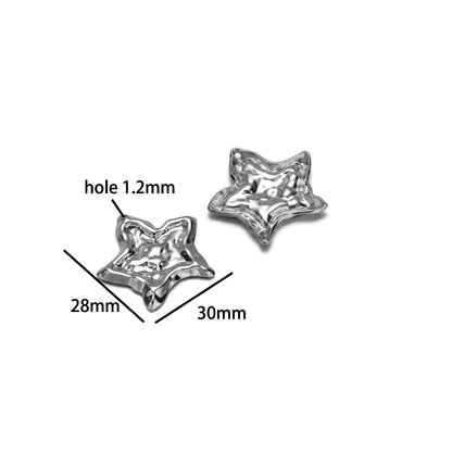 Fashion Trend  18k Gold Plated Stainless Steel Sun Star Heart Conch Charm Pendant for DIY Necklace Jewelry Making Accessories