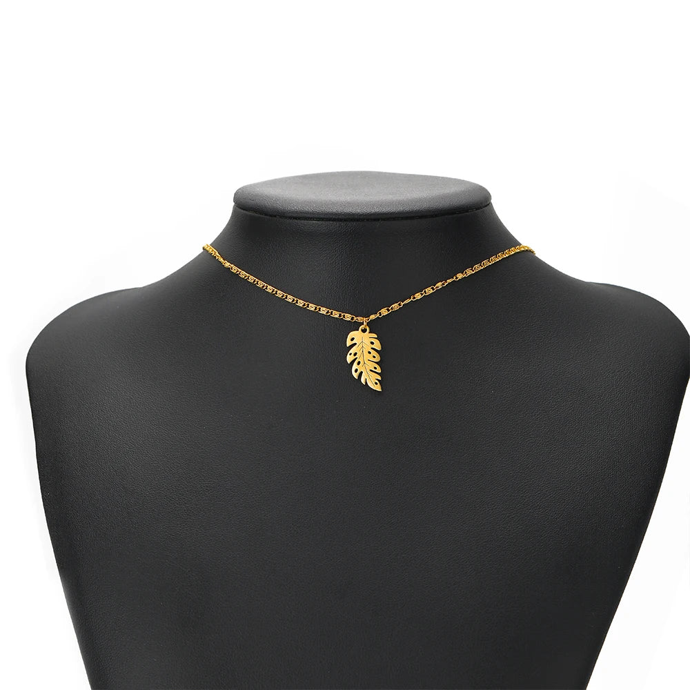 DIY Pendants Stainless Steel 18k Gold Plated Hollow Cactus Butterfly Star Sun Eyes Charm Pendants for Jewelry Necklace Making