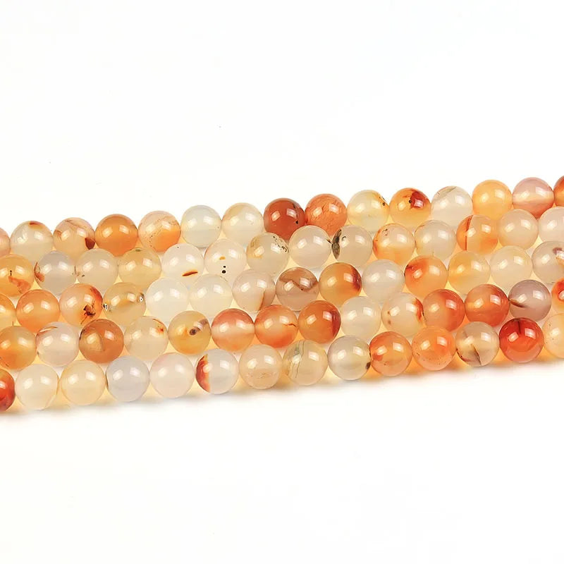 Wholesale Natural New Round Red Moss Agate Loose Gemstone Beads for DIY Jewelry Making 8MM