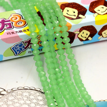 Wholesale Round Crystal 2/3/4/6/8/10/12mm Rondelle Glass Faceted Beads for DIY Jewelry Making