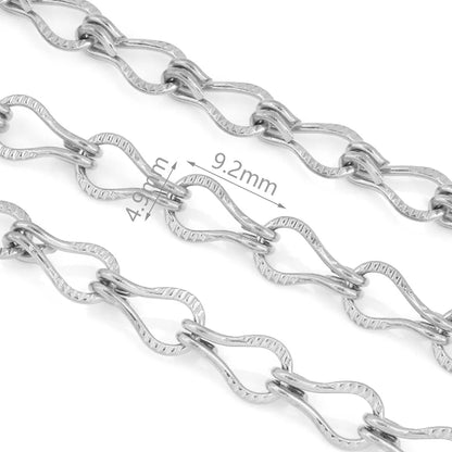 E483 High Quality Stainless Steel Cross Chain Wholesale Jewelry Silver Gold Chains for Women Men