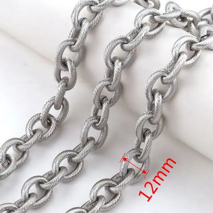 A1517 High Quality Multi Stainless Steel Chain Oval Necklace Bracelet Bulk Chain for Jewelry Making Diy