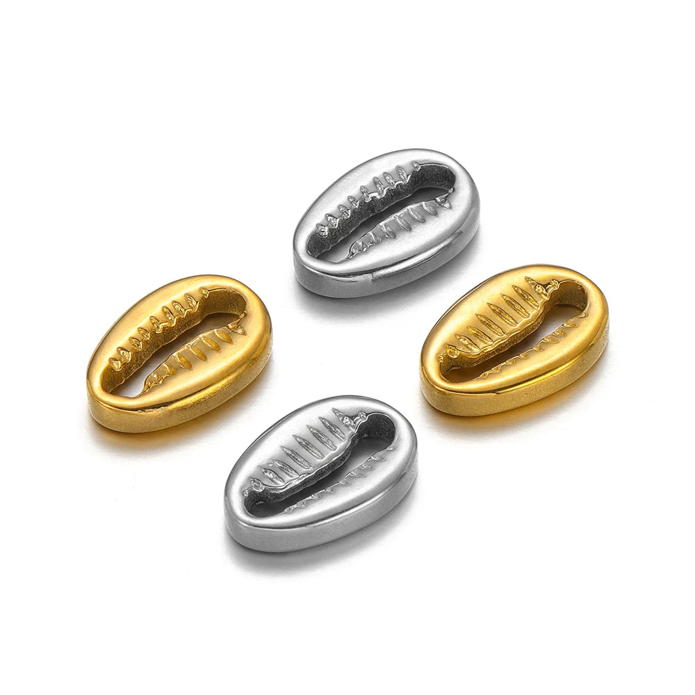304 Stainless Steel 18k Gold Plated Metal Shell Diy Handmade Shell Charm Pendant for Jewelry  Making Accessories