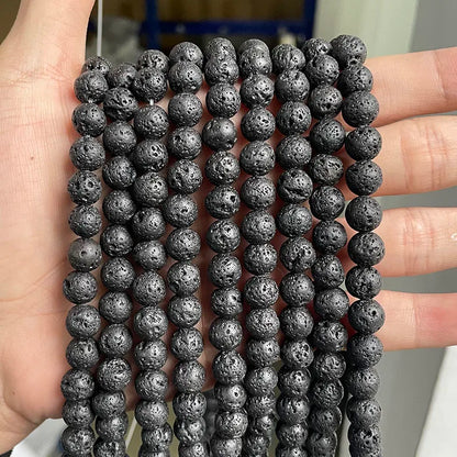 Wholesale Natural Stone Beads Amethyst Citrine Rose Quartz Crystal Gemstone Bead for DIY Jewelry Making 4 6 8 10 12 MM, 38CM