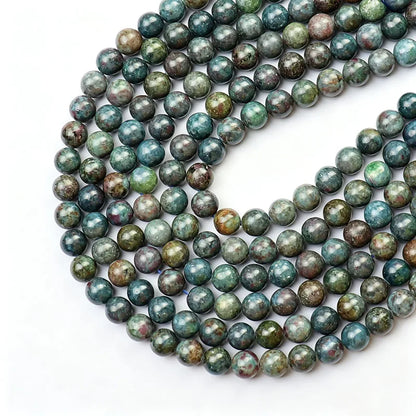 Wholesale New Ruby in Kyanite Beads, Round Red Rubies Sapphire Stones Beads Loose Bead for DIY Jewelry Making 6mm 8mm 10mm